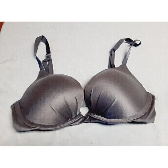 Victoria's Secret Fabulous Plunge Padded Underwire Push Up Bra Size 32C Blue - Picture 5 of 10